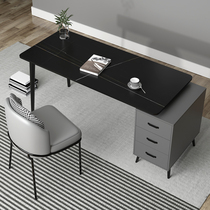 Rock slab desk computer desk desktop modern simple Nordic light luxury desk chair combination home bedroom writing desk