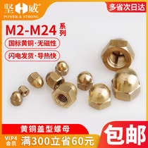 Brass cap nut Copper screw cap cap female M3M4M5M6M8M10M12M14M16M18M20