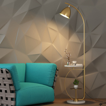 Nordic floor lamp living room bedroom bedside Net red light luxury design sense sofa storage tea table study vertical table lamp