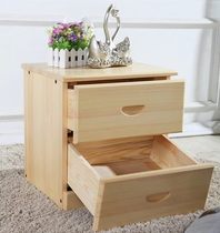 Simple economy solid wood bedside table Pastoral pine bedside table storage cabinet Solid wood floor cabinet Storage cabinet