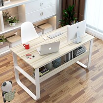 Computer desk desk desk desk 1 meter 4 solid wood writing desk simple modern 6 desktop home boss table