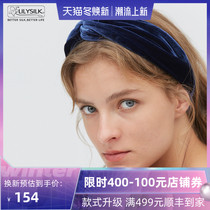 Lily show fashion vintage velvet hair band wash face mask hair hoop women headgear headscarf