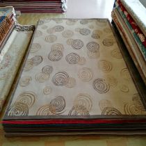 Pure hand knotted silk plus wool silk fur modern minimalist circle pattern Living room Bedroom Book room Carpet cut carpet