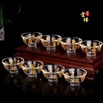 Crystal eight auspicious eight for a cup of eight for a bowl for the Buddhas holy water cup Buddhist supplies water supply cup water purifying cup swinging piece