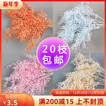 Six-leaf grass wedding simulation decorative floral herb home decoration rime window beautiful Chen flower flash wedding flower arrangement