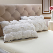 New product 3D three-dimensional twist flower washable feather velvet pillow core comfortable health care cervical soft non-deformation pillow core