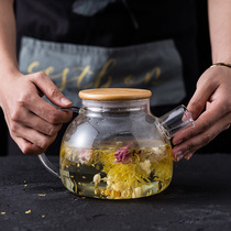 Glass Teapot Afternoon Tea Tea Tea tea Heat Filter Flower Teapot Tea Tea Tea Tea Set for Home Brewing Tea Kettle Cover