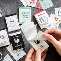 Tongwan small calendar note book 31 day pay date hand account practical material paper note stickers without adhesive