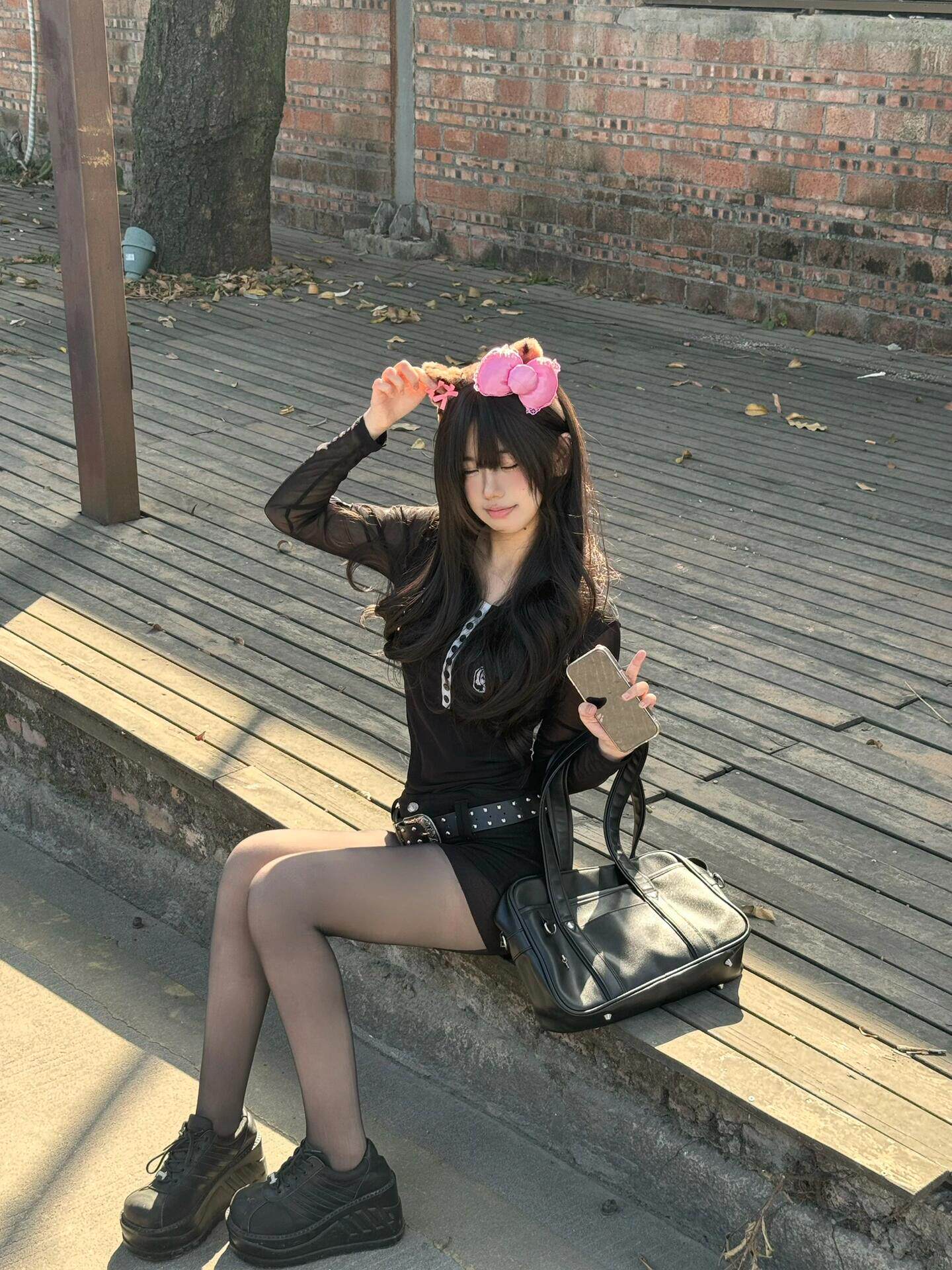 小野和子冬季黑丝光腿神器 加绒双层设计保暖不臃肿 替换装方便实用