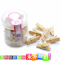 20 grain boxes Loaded Logs Itated Wood Clips Press Nail Wall Nail Wall Nail Creativity Colored Artificial character cork nail tack Head Tupin