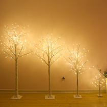 Minjuku Decorative Lights Bedroom Net Red Stars Shining White Birch Lamps Home Folk romantic Decorative Girls Rooms