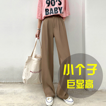 Summer small big leg suit pants womens hanging feeling 2021 New High waist hanging feeling spring and autumn thin mopping pants