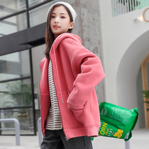 Junior High School Wear Jacket Woman Spring Autumn 2022 New Adolescent Girl Loose Casual Thin Suede Blouse High School Student Cardiff