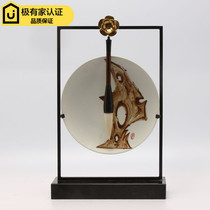 Modern new Chinese style creative hanging plate brush holder ornaments Model room Study room soft assembly decoration Villa handicraft decoration