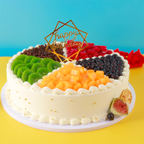 Fruit cake model 2021 new simulation fake cake does not fade and does not deform plastic custom samples