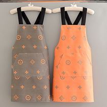 Kitchen Net Red Apron House Outside House Waterproof Oil Protection Summer Style Cute Wind Canvas Bib Adult Cooking Clothes
