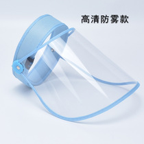 Protective isolation cap men and women anti-droplet dust-proof hair hoop hat epidemic prevention HD transparent spit mask