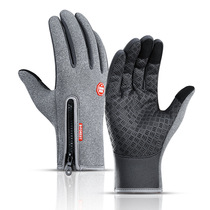 Outdoor warm gloves winter cold and windproof ski running sports men and women riding motorcycle full finger gloves