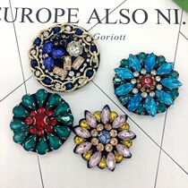 High quality vintage rhinestone handmade nail beads hand stitched clothing patch DIY brooch pin bag T-shirt decorative accessories