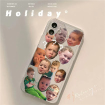 Question mark fake laughing boy applies Apple 6plus 6splus protective sleeve anti-fall x xsmax personality iPhone11 iPhone11 11Pro 11Pr 11Pr