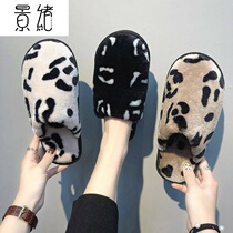 Winter cotton tow female Baotou Korean BAO WEN fashion trend home warm non-slip Lady cotton wool female drag
