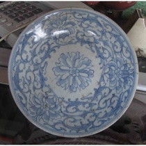 Baolao antique porcelain plate-light blue and white plate