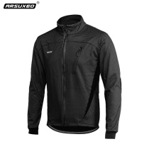 Asu Ou winter riding clothes long sleeve jacket fleece Waterproof warm mountain bike jacket wind jacket men