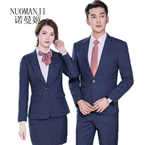 Norman Ji 2021 new men and women with the same style professional suit striped suit autumn womens high-end overalls