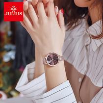 Julih Womens Watch steel belt simple temperament niche light luxury exquisite ins Wind design sense waterproof quartz watch