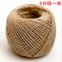  3mm natural jute thread hemp rope DIY rope weaving handmade tag decoration tied rope