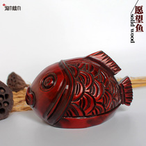 Toot fish wooden piggy bank ornaments cute retro fish piggy bank home creative gift birthday gift