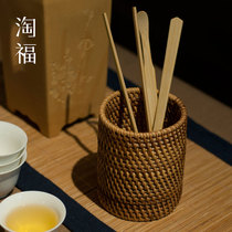 Taofu Vietnam handmade rattan tea basket pen tea ceremony tea set accessories tea tray zero matching