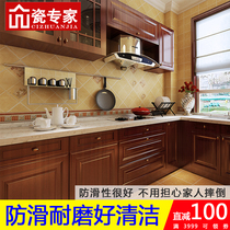 Porcelain expert antique tiles Kitchen wall tiles Bathroom balcony wall tiles American pastoral floor tiles 300X300