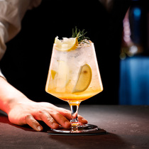 ins Rhombus loin waist-legged cup crystal glass whiskey goblet kontail cup brandy Cup