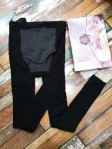 Na Jiao Ting autumn and winter 3D underbelly pregnant women pants plus velvet 7106 warm foot one pants 2800D leggings