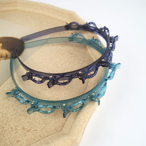 Broken hair artifact hairpin tremolo with multi-layer hollow woven hair hoop net red fixed hair bangs clip braided hair