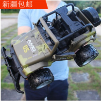 Childrens remote control car toy car oversized 8 off-road vehicle 7 police car resistant to Fall Toy Car electric camouflage jeep