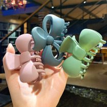 Hairclip back head bath grab clip medium large net red matte hair card headgear Girl clip simple Korean top clip