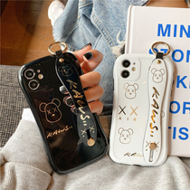 Wristband violent bear small waist for 12Pro Max Apple 11 phone case x xr xs male iphone12 female couple 8plus all-inclusive drop-proof 13pro