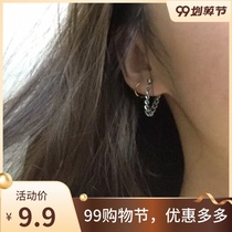 Earrings 2020 new trendo man simple small temperament female raise ear hole sleep without picking ear bone Net Red Air ring