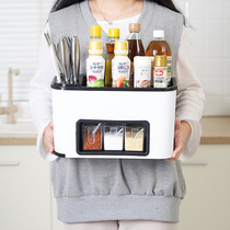 Kitchen supplies storage rack floor condiment seasoning seasoning seasoning dressing storage box cabinet stove storage artifact