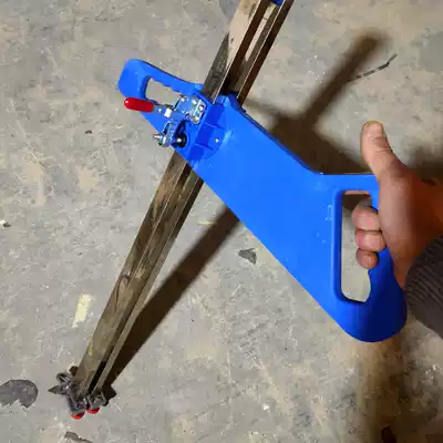 Cutting gypsum board hand push tool