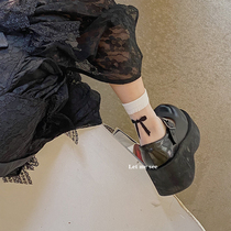 LET ME SEE new summer thin womens bow short stockings Japanese cute mid stockings wear tide ins