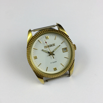 The original inventory Liaoning watch factory Peacock single Calendar manual mechanical word diameter 38mm sent strap