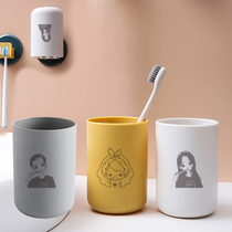 Non-magnetic suction type upside-down wash mug childrens family three or four set brushing teeth household toothbrush cup toothbrush holder