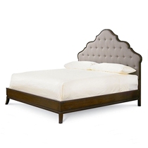 JSM American country solid wood bed idyllic retro fabric soft double bed simple beauty style 1 51 8 meters wedding bed