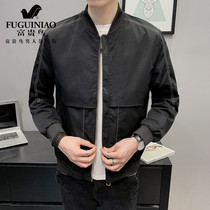 Fugui bird coat mens 2021 new spring and autumn Korean trend casual tooling mens jacket slim handsome