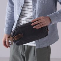 Butinburg handbag man bag handbag canvas mobile phone bag men retro handbag carry bag waterproof bag grab bag