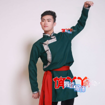 Mongolian dance hymns mens chopsticks dance costumes desert performances grassland boys Tibetan geese Test clothes