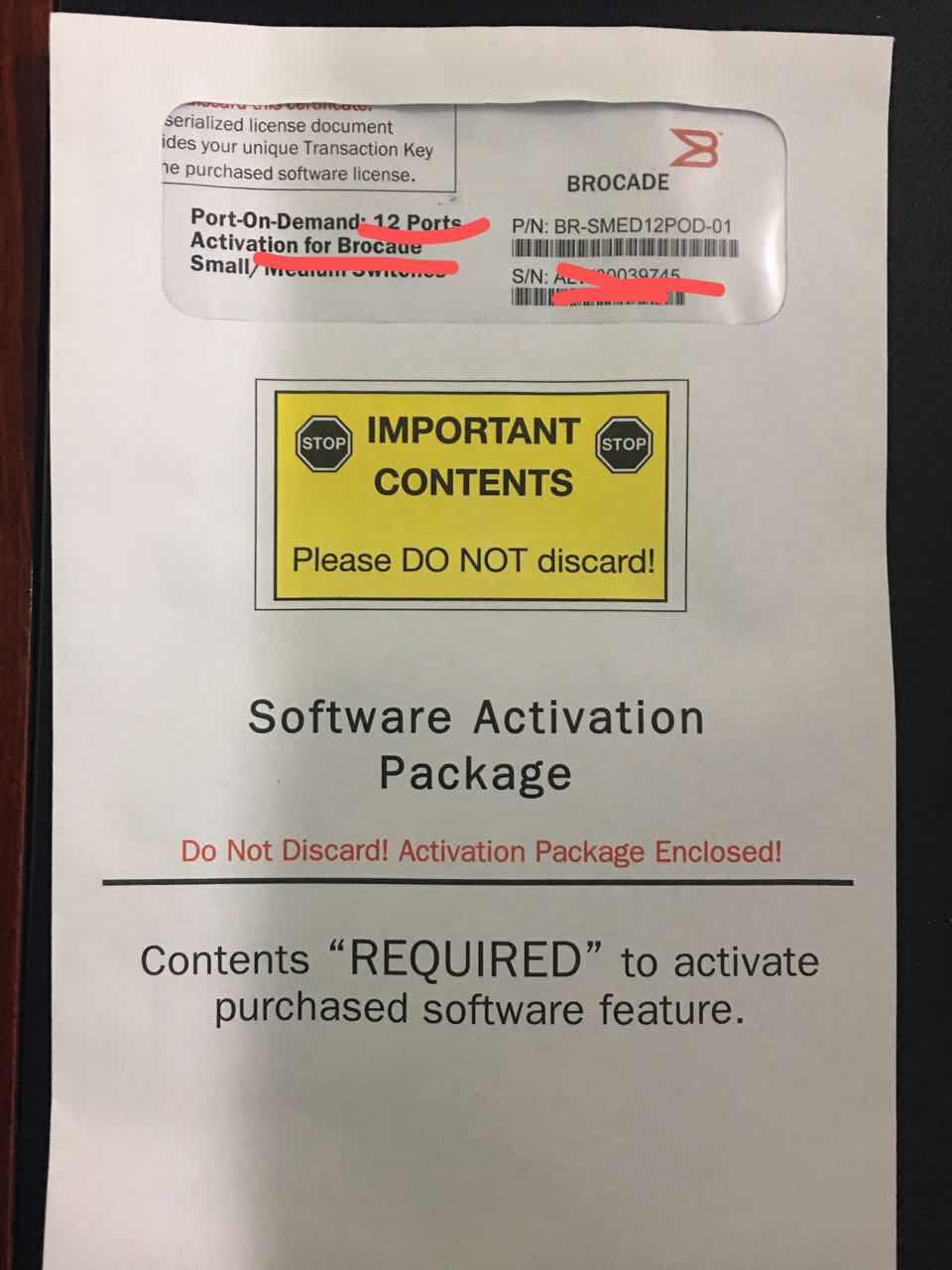 Brocade 6505 Original Upgrade Package(Licensed for 12 16G modules)